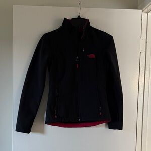 The North Face Women's Black and Red Ski Jacket